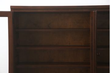 中古　美品　松本民芸家具　落ち着きのある佇まいが魅力的な収納棚(戸棚、飾り棚、食器棚、キャビネット、引き出し)(R-073709)