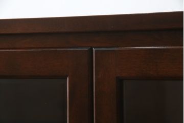 中古　美品　松本民芸家具　落ち着きのある佇まいが魅力的な収納棚(戸棚、飾り棚、食器棚、キャビネット、引き出し)(R-073709)