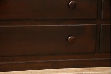 中古　美品　松本民芸家具　落ち着きのある佇まいが魅力的な収納棚(戸棚、飾り棚、食器棚、キャビネット、引き出し)(R-073709)