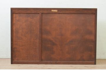 中古　美品　松本民芸家具　落ち着きのある佇まいが魅力的なサイドボード(収納棚、戸棚、飾り棚、食器棚、サイドキャビネット)(R-073710)