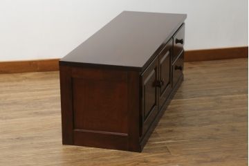 中古　松本民芸家具　和・洋どちらのお部屋にも取り入れやすいローボード(テレビ台、テレビボード、サイドボード、サイドキャビネット、収納棚、戸棚、引き出し、リビングボード)(R-073713)