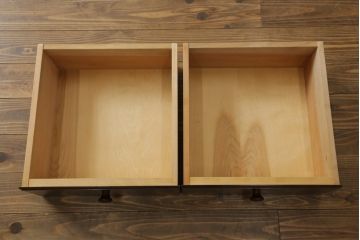 中古　松本民芸家具　和・洋どちらのお部屋にも取り入れやすいローボード(テレビ台、テレビボード、サイドボード、サイドキャビネット、収納棚、戸棚、引き出し、リビングボード)(R-073713)