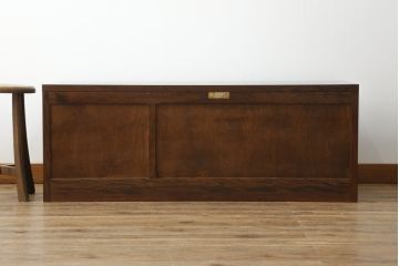 中古　松本民芸家具　和・洋どちらのお部屋にも取り入れやすいローボード(テレビ台、テレビボード、サイドボード、サイドキャビネット、収納棚、戸棚、引き出し、リビングボード)(R-073713)