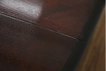 中古　美品　松本民芸家具　M型　洗練されたデザインが魅力的な楕円バタフライ卓(I)(エクステンションテーブル、バタフライテーブル、食卓、ダイニングテーブル、2人掛け、4人掛け)(定価約35万円)(R-073714)