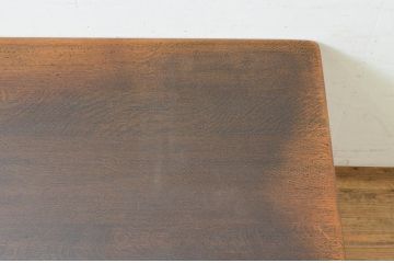 中古　飛騨産業　PROVINCIAL(プロヴィンシャル・プロビンシャル)　落ち着いた色味とどっしりとした佇まいが魅力的な作業台(ダイニングテーブル、4人掛け、6人掛け)(R-073722)