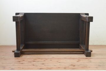 中古　飛騨産業　PROVINCIAL(プロヴィンシャル・プロビンシャル)　落ち着いた色味とどっしりとした佇まいが魅力的な作業台(ダイニングテーブル、4人掛け、6人掛け)(R-073722)