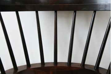 和製ビンテージ　松本民芸家具　#91型　落ち着きのある大人カフェ風インテリアが叶うキャプテンチェア(アームチェア、板座チェア、ダイニングチェア、椅子、イス、ヴィンテージ)(定価約13万円)(R-073727)