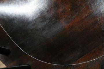 和製ビンテージ　松本民芸家具　#91型　落ち着きのある大人カフェ風インテリアが叶うキャプテンチェア(アームチェア、板座チェア、ダイニングチェア、椅子、イス、ヴィンテージ)(定価約13万円)(R-073727)