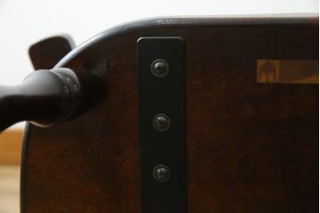 和製ビンテージ　松本民芸家具　#91型　落ち着きのある大人カフェ風インテリアが叶うキャプテンチェア(アームチェア、板座チェア、ダイニングチェア、椅子、イス、ヴィンテージ)(定価約13万円)(R-073727)