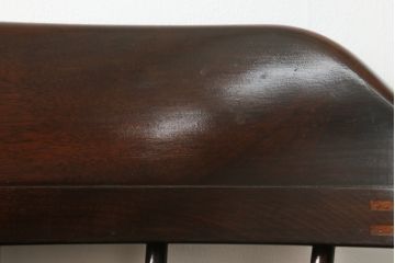 中古　美品　松本民芸家具　#91型　落ち着きのある大人カフェ風インテリアが叶うキャプテンチェア2脚セット(アームチェア、板座チェア、ダイニングチェア、椅子、イス)(定価2脚で約26万円)(R-073728)