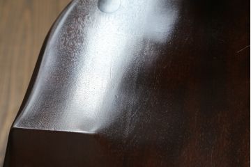 中古　美品　松本民芸家具　#91型　落ち着きのある大人カフェ風インテリアが叶うキャプテンチェア2脚セット(アームチェア、板座チェア、ダイニングチェア、椅子、イス)(定価2脚で約26万円)(R-073728)