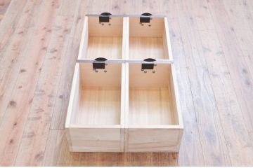 中古　アンティーク調　重厚感ある佇まいと金具の立派なローボード(テレビ台、テレビボード、収納箪笥、衣装箪笥、和タンス、引き出し、ローチェスト)(R-073731)