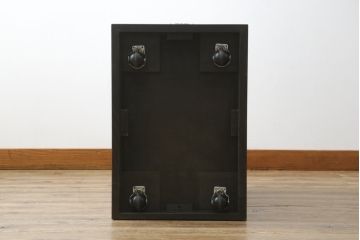 中古　飛騨産業　キツツキ　PROVINCIAL(プロヴィンシャル・プロビンシャル)　味わい深い木の色味が魅力的なキャスター付きデスクワゴン(脇机、サイドチェスト、ナイトテーブル、引き出し)(R-073732)