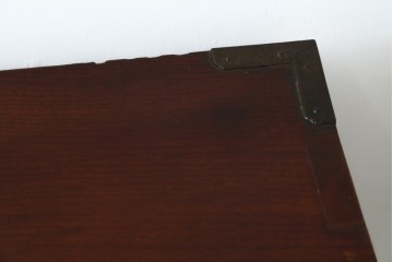 和製アンティーク　上手物!!　総欅(ケヤキ)材　特注金具　シンプルながら上質な時代箪笥　(R-073735)