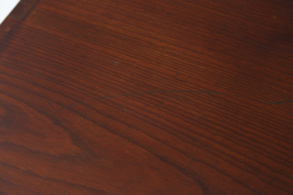 和製アンティーク　上手物!!　総欅(ケヤキ)材　特注金具　シンプルながら上質な時代箪笥　(R-073735)