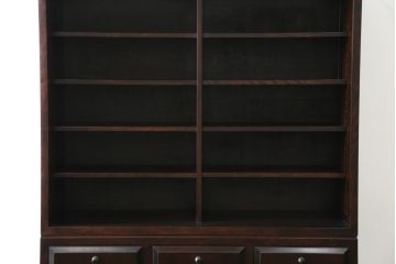 中古　美品　国産民芸家具　和モダンな空間づくりにも活躍するキャビネット(食器棚、飾り棚、収納棚、戸棚、カップボード)(R-073743)