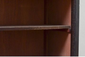 和製アンティーク　大正ロマン　趣のある佇まいが魅力的な二段重ねキャビネット(食器棚、収納棚、戸棚、カップボード)(R-073747)