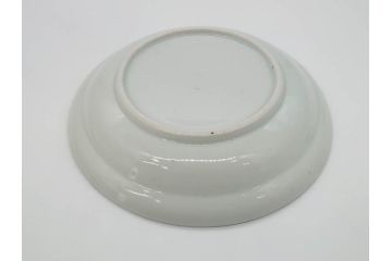 希少　江戸期　古伊万里　染付　唐子に犬図　約17cm　5.6寸　珍しい絵付けが印象的な中皿3枚セット(和皿、和食器、五寸六分)(R-073755)