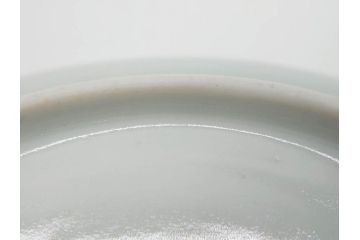 希少　江戸期　古伊万里　染付　唐子に犬図　約17cm　5.6寸　珍しい絵付けが印象的な中皿3枚セット(和皿、和食器、五寸六分)(R-073755)