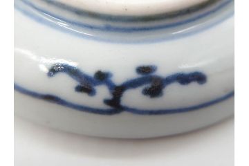 幕末　伊万里　色絵　多様な絵付けが目を惹く小皿&銘々皿5枚セット(鶴、つる、ツル、松、竹、梅、和皿、和食器)(R-073758)