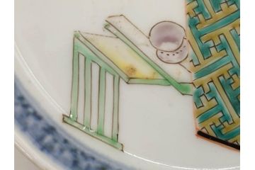 幕末　伊万里　色絵　多様な絵付けが目を惹く小皿&銘々皿5枚セット(鶴、つる、ツル、松、竹、梅、和皿、和食器)(R-073758)