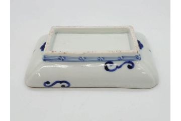 稀少サイズ!　江戸期　古伊万里　色絵　染付　約15cm　4.9寸　鮮やかな色合いが食卓に彩を与える長皿3枚セット(角皿、和皿、和食器、四寸九分)(R-073759)