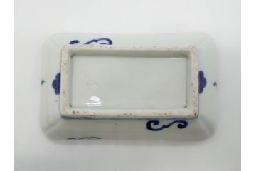 稀少サイズ!　江戸期　古伊万里　色絵　染付　約15cm　4.9寸　鮮やかな色合いが食卓に彩を与える長皿3枚セット(角皿、和皿、和食器、四寸九分)(R-073759)