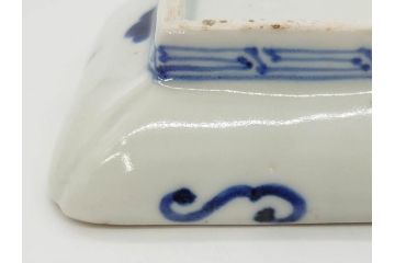 稀少サイズ!　江戸期　古伊万里　色絵　染付　約15cm　4.9寸　鮮やかな色合いが食卓に彩を与える長皿3枚セット(角皿、和皿、和食器、四寸九分)(R-073759)