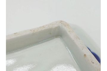 稀少サイズ!　江戸期　古伊万里　色絵　染付　約15cm　4.9寸　鮮やかな色合いが食卓に彩を与える長皿3枚セット(角皿、和皿、和食器、四寸九分)(R-073759)