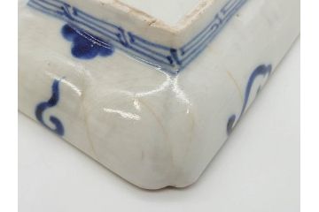 稀少サイズ!　江戸期　古伊万里　色絵　染付　約15cm　4.9寸　鮮やかな色合いが食卓に彩を与える長皿3枚セット(角皿、和皿、和食器、四寸九分)(R-073759)