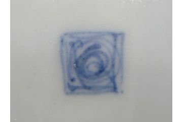 江戸期　古伊万里　染付　唐子　暦文　丸紋　雲龍文　多種多様なデザインが味わい深い魅力を放つ中皿5枚セット(古玩?、中国?、和皿、和食器)(R-073760)