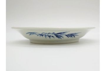 江戸期　古伊万里　染付　唐子　暦文　丸紋　雲龍文　多種多様なデザインが味わい深い魅力を放つ中皿5枚セット(古玩?、中国?、和皿、和食器)(R-073760)