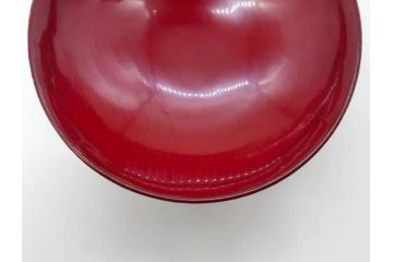 五客セットはレア!　角偉三郎　上品に輝く艶が魅力的な朱盃5客セット(漆器、杯、酒器、共箱付き、和食器)(R-073761)