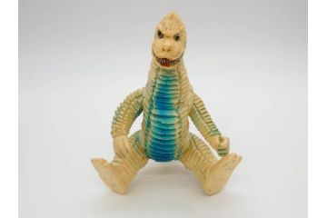 当時物　マルサン　レッドキング　ソフビ　1966　円谷プロ(ウルトラマン、ウルトラ怪獣、人形、昭和レトロ、フィギュア、置物)(R-073764)