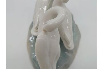 スペイン　リヤドロ　LLADRO　3匹のアヒル　生き生きとしたアヒルが魅力的なフィギュリン(陶器人形、置物、オブジェ、カタツムリ)(R-073766)