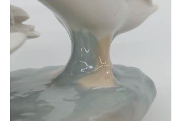スペイン　リヤドロ　LLADRO　3匹のアヒル　生き生きとしたアヒルが魅力的なフィギュリン(陶器人形、置物、オブジェ、カタツムリ)(R-073766)