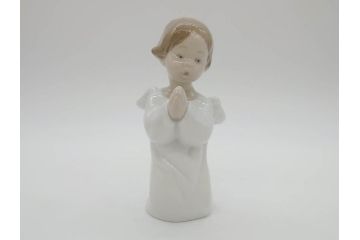 スペイン　リヤドロ　LLADRO　可愛いお祈り　オレンジがいっぱい　ベル　一つ一つ違う魅力が目を惹くフィギュリン3個セット(天使、エンジェル、女の子、陶器人形、置物、オブジェ)(R-073769)