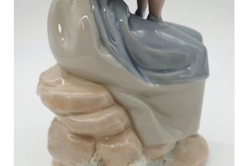 スペイン　リヤドロ　LLADRO　NAO　1980　親子　幸せなひと時を切り取った様なフィギュリン(ファミリー、家族、母、女の子、陶器人形、置物、オブジェ)(R-073770)