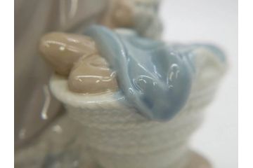 スペイン　リヤドロ　LLADRO　NAO　1980　親子　幸せなひと時を切り取った様なフィギュリン(ファミリー、家族、母、女の子、陶器人形、置物、オブジェ)(R-073770)