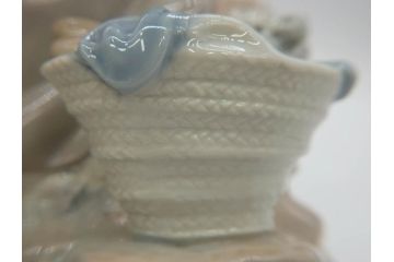 スペイン　リヤドロ　LLADRO　NAO　1980　親子　幸せなひと時を切り取った様なフィギュリン(ファミリー、家族、母、女の子、陶器人形、置物、オブジェ)(R-073770)
