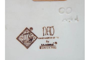 スペイン　リヤドロ　LLADRO　NAO　1980　親子　幸せなひと時を切り取った様なフィギュリン(ファミリー、家族、母、女の子、陶器人形、置物、オブジェ)(R-073770)