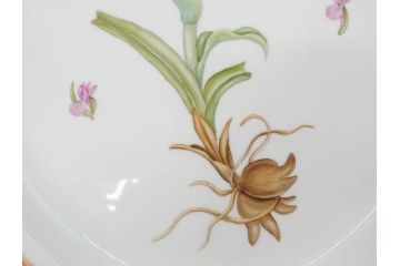 デンマーク　ROYAL COPENHAGEN(ロイヤルコペンハーゲン)　最高峰コレクション　フローラダニカ　プラター　優美なデザインが上品な印象を放つオーバルプレート(楕円プレート、大皿、洋食器)(R-073772)