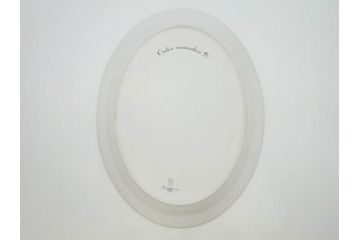 デンマーク　ROYAL COPENHAGEN(ロイヤルコペンハーゲン)　最高峰コレクション　フローラダニカ　プラター　優美なデザインが上品な印象を放つオーバルプレート(楕円プレート、大皿、洋食器)(R-073772)