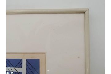 柳原良平　横浜ベイブリッジ夜景　限定2000部　リトグラフ(版画、額装、イラストレーター、記念品)(R-073773)