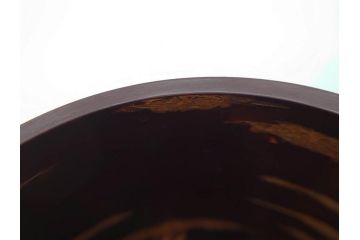 荒慶作　樺細工(桜皮細工)　和の趣を感じさせる渋い佇まいが魅力の茶筒(棗、茶器、茶入れ、茶道具、共箱付き)(R-073774)