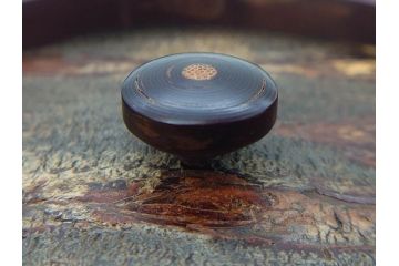 荒慶作　樺細工(桜皮細工)　和の趣を感じさせる渋い佇まいが魅力の茶筒(棗、茶器、茶入れ、茶道具、共箱付き)(R-073774)