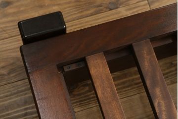 中古　美品　松本民芸家具　すのこ付き　特注サイズの希少なベッドフレーム(セミダブル〜ダブル)(R-073780)