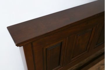 中古　美品　松本民芸家具　すのこ付き　特注サイズの希少なベッドフレーム(セミダブル〜ダブル)(R-073780)