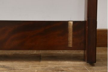中古　美品　松本民芸家具　すのこ付き　特注サイズの希少なベッドフレーム(セミダブル〜ダブル)(R-073780)