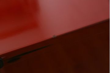 中古　美品　最高級特注品　超希少　激レア品　根来塗り　桜木作　朱色と黒のコントラストが美しい岩谷堂箪笥(和タンス、整理箪笥、収納箪笥、衣装箪笥、引き出し)(定価推定約90万円)(R-073781)